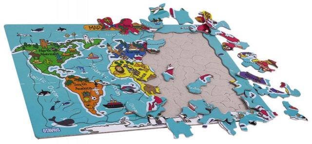 Logické puzzle - Mapa sveta